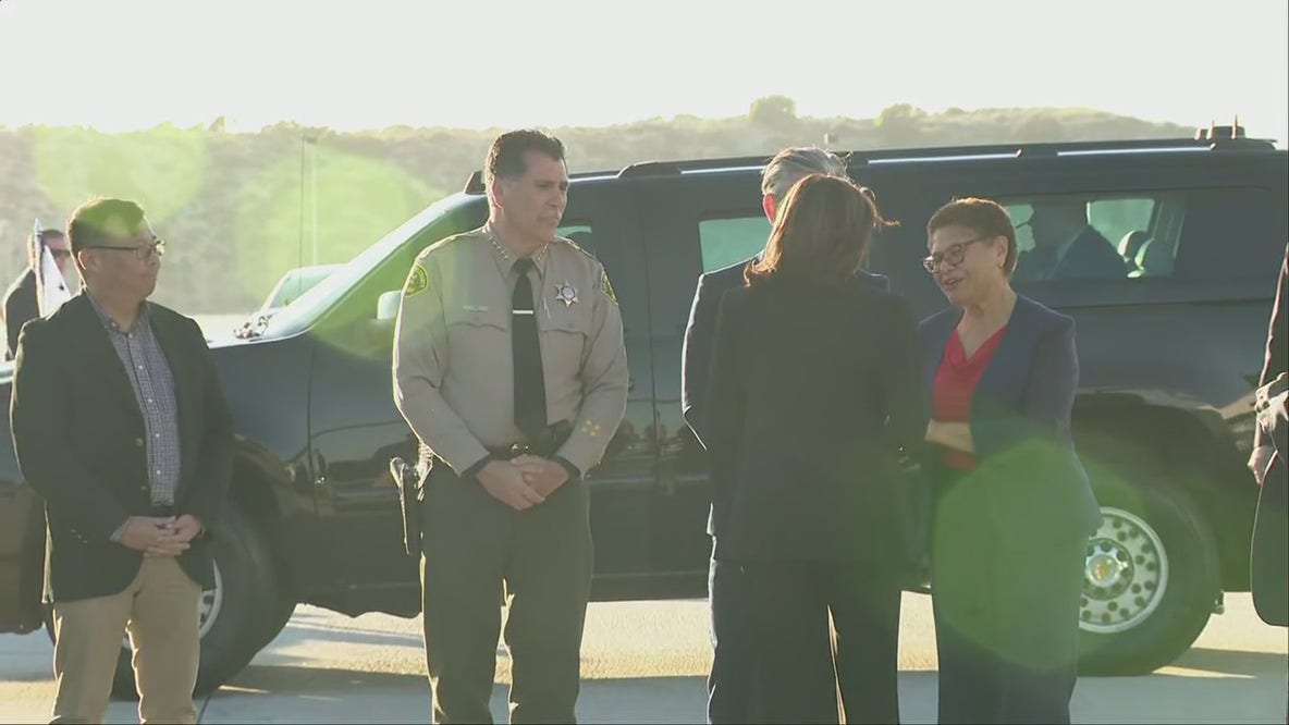 VP Kamala Harris arrives at LAX